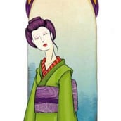 Geishas, personal. Un proyecto de Ilustración tradicional e Ilustración digital de Sara I. Toribio - 03.08.2019