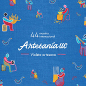 Feria Internacional Artesanía UC. Een project van Traditionele illustratie,  Br, ing en identiteit, Grafisch ontwerp,  Belettering,  Icoonontwerp y Borduurwerk van Belén La Rivera - 01.12.2017