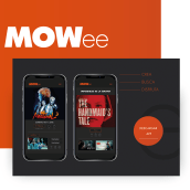 Dirección de arte digital - App MOWee. Direção de arte, Design gráfico, Web Design, e Mobile Design projeto de Mariana Manzi - 14.08.2019