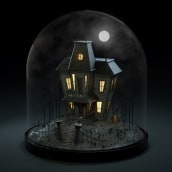 Haunted house. 3D, and 3D Animation project by Eigleer Nunes - 08.20.2019