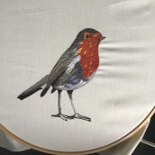 Mi Proyecto del curso: Pintar con hilo: técnicas de ilustración textil. Embroider project by Cristina Benjumeda - 08.21.2019