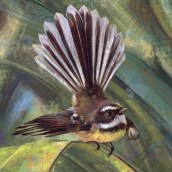 NZ Birds. Traditional illustration, and Digital Illustration project by Érika Casab - 09.03.2019