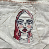 My project in Creation of Embroidered Portraits course. Un proyecto de Dibujo artístico de Sonja Sofiz - 04.09.2019