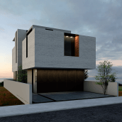 Casa Habitación R-Práctica. 3D, e Arquitetura projeto de Karen Ramírez López - 05.07.2018