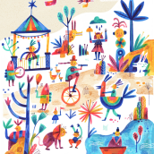 Labúsqued. Un proyecto de Ilustración digital, Pintura a la acuarela e Ilustración infantil de Mariana Roldán - 09.09.2019