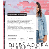 CV . Graphic Design project by Alejandra Montoya - 09.19.2019