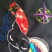 Mi Proyecto del curso: Técnicas de bordado: ilustrando con hilo y aguja. Embroider, and Sewing project by Iris Fabiola Camacho Rubio - 09.19.2019