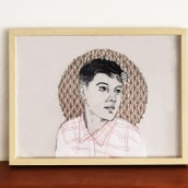 Mi Proyecto del curso: Creación de retratos bordados. Un proyecto de Bellas Artes, Ilustración de retrato, Bordado, Costura y Dibujo de Retrato de Lourdes Alonso Carrión - 30.09.2019