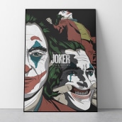 Joker Alternative Movie Poster. Un proyecto de Ilustración tradicional, Cine, vídeo, televisión, Diseño gráfico, Cómic, Cine, Ilustración vectorial e Ilustración digital de Quim Mirabet López - 30.09.2019