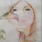 Mi Proyecto del curso: Retrato ilustrado en acuarela. Artes plásticas projeto de Miguel Angel T U - 12.10.2019