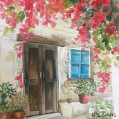 Volver a mi casa. Painting project by Lesli Zapata Sánchez - 10.17.2019