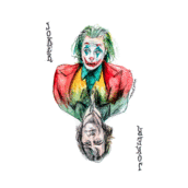 Joker. Ilustração tradicional projeto de Miguel Ferrera García - 18.10.2019