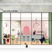 Iniciación Diseño Interiores / Bar Restaurant. Design projeto de Magdalena Lizarraga Nardocci - 30.10.2019
