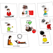 Mi Proyecto del curso: Ilustración de personajes con estilo. Un proyecto de Diseño gráfico de Julieta Levin - 01.11.2019