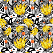 bananas, bananas! . Design, Pattern Design, e Criatividade projeto de beacaravellas - 29.11.2019