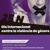  la Campaña 25 N: Día internacional contra la violencia de género. Un proyecto de Diseño gráfico, Creatividad, Diseño de carteles y Concept Art de Domnina VS - 25.11.2019