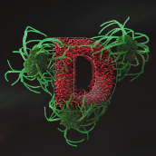 #36DaysOfType 2019. 3D Modeling project by Paul Brown - 04.28.2019