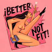 Better not fit!. Traditional illustration project by Dennis Quiñones - 12.16.2019