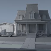 American House (Work in Progress). Un proyecto de 3D, Arquitectura y Animación 3D de Darío González Villanueva - 19.12.2019