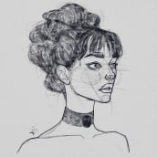 Face studies. Un proyecto de Ilustración de retrato de Nahomi Luna - 21.12.2019