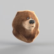 Bear Groom con XGen de Maya . 3D projeto de Martin Gonzalo Girgenti - 21.12.2019