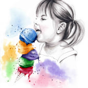Disfrutar como un niño. Portrait Illustration project by sruizg83 - 11.30.2019