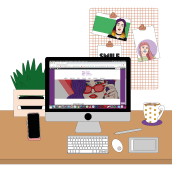 Mi Proyecto del curso: Freelance: claves y herramientas para triunfar siendo tu propio jefe. Traditional illustration, Editorial Design, and Graphic Design project by Miss Sarie Stein - 01.13.2020