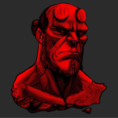 Hellboy. Un progetto di Illustrazione tradizionale di Abraham García - 16.01.2020