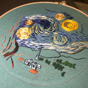 Starry Night is coming. Embroider project by callistemon - 01.17.2020