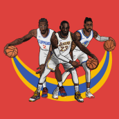 Basketballers. Digital Illustration project by iamkikin - 11.01.2019