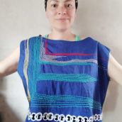 Prenda artesanal con bordado. Artesanato, Bordado, e Costura projeto de Ariadna Morales - 28.01.2020