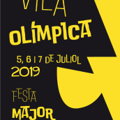Programa de fiestas de la Vila Olímpica de Barcelona 2019. Design e Ilustração digital projeto de Núria Millàs Escudero - 20.06.2019
