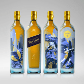 Johnnie Walker Blue Label Special Edition. Traditional illustration, Product Design, Vector Illustration, and Digital Illustration project by Vero Escalante - 09.30.2018