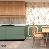  KITCHEN. Design de interiores projeto de Karla Méndez Vásquez - 01.02.2020