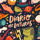 Diário de Leituras - TAG Livros. A Illustration, Editorial Design, and Digital illustration project by Isadora Zeferino - 06.03.2019