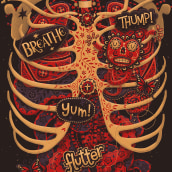 Anatomical Study. Illustration, T, pograph, and Lettering project by Steve Simpson - 09.10.2012