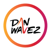 Logotipo Dj DAN WAVEZ. Design gráfico projeto de Marcela Zuluaga - 10.02.2020
