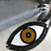 Alfombra con forma de Ojo. Embroider project by Nayla Marc - 02.17.2020