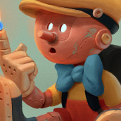 Steampunk Pinocchio . Een project van Digitale illustratie y 3D-karakterontwerp van Joel Santana - 20.11.2019