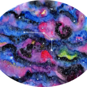 Galaxia ARIES. Un proyecto de Pintura a la acuarela de Jennifer Machado - 20.02.2020