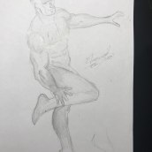 Meu projeto do curso: Ilustração para quadrinhos: a anatomia de um super-herói. Un proyecto de Dibujo a lápiz de Eliomar Pereira dos Santos - 24.02.2020