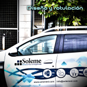 Diseño y rotulación coche Soleme Ein Projekt aus dem Bereich Grafikdesign von Oscar Zurro Nuñez - 27.02.2020