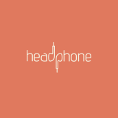 Logo Headphone. Un proyecto de Diseño gráfico, Creatividad y Diseño de logotipos de Ricardo Peralta D. - 03.03.2020