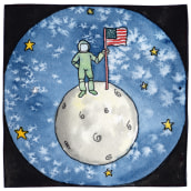 Ilustrações para trabalho sobre a lua. Watercolor Painting project by Ana Costa - 03.05.2020