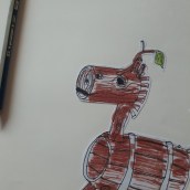 Clavileño. Mi Proyecto del curso: Técnicas narrativas para libros infantiles . Writing, and Sketching project by nataliapassicot - 03.07.2020