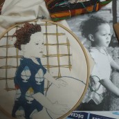 My project in Creation of Embroidered Portraits course. Embroider project by Hélène Io - 03.12.2020