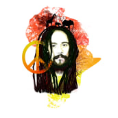 Mi Proyecto del curso: Damian Marley Live Day. Esboçado, Desenho, Desenho de retrato, Brush Painting, Correção de cor, Desenho digital, e Pintura digital projeto de Diego Castillo - 28.03.2020
