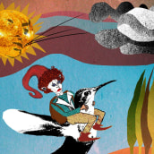 Escenografía Digital - El Follet Quimet - Teatro. Un proyecto de Collage, Ilustración digital e Ilustración infantil de Melissa Paolini K. - 29.03.2020