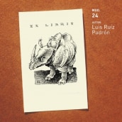 Ex libris. Desenho projeto de Luis Ruiz Padrón - 30.03.2020