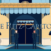 The Ritz -Carlton NY. Traditional illustration, Animation, and Art Direction project by Vero Escalante - 07.23.2017